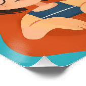 Poster Billet Fête des pères (Coin)