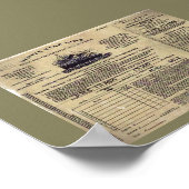 Poster Billet pour RMS Titanic 1912 (Coin)