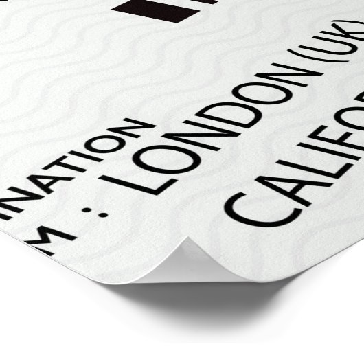 Poster Billets avion (Coin)