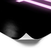 Poster Billets Neon Retro Mic (Coin)