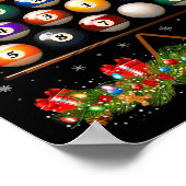 Poster Billiard Ball Christmas Tree Lights Ol Billiards X (Coin)