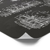 Poster Billiard Ball Rack 1969 Patent Art - Chalkboard (Coin)