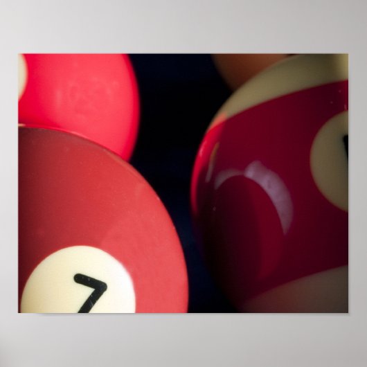 Poster Billiard Balls (Devant)