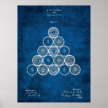 Billiard Brevet Art #1 Salle de billard Décor