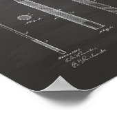 Poster Billiard Cue 1919 Patent Art - Chalkboard (Coin)