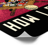 Poster Billiard I Roll Billiards Jeu Snooker Pool Billiar (Coin)