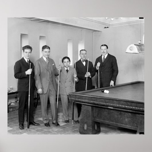 Poster Billiards : 1927 (Devant)