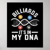 Poster Billiards C'est dans mon ADN Funny Pool (Devant)