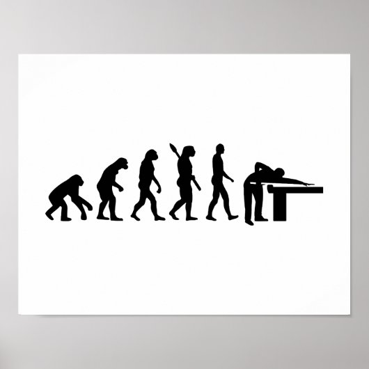 Poster Billiards d'évolution (Devant)