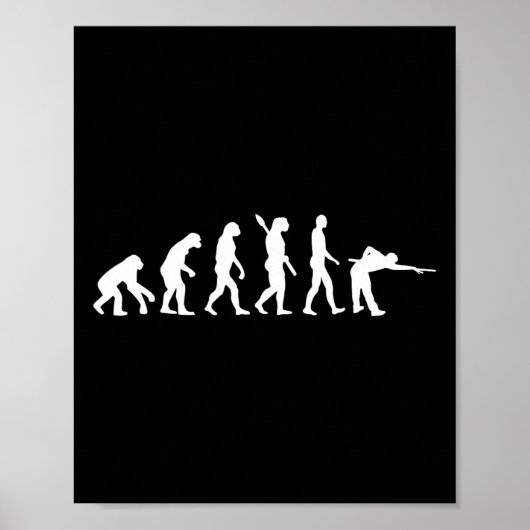 Poster Billiards d'évolution (Devant)