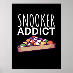 Poster Billiards Player Snooker Addict