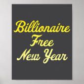 Poster Billionaire , New Year, Hapness, Simple Joys  (Devant)