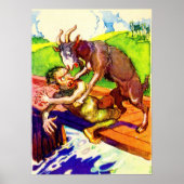 Poster billy chèvre gruff et troll (Devant)