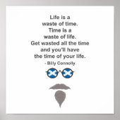 Poster Billy Connolly lunettes et devis (Devant)