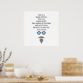 Poster Billy Connolly lunettes et devis (Cuisine)