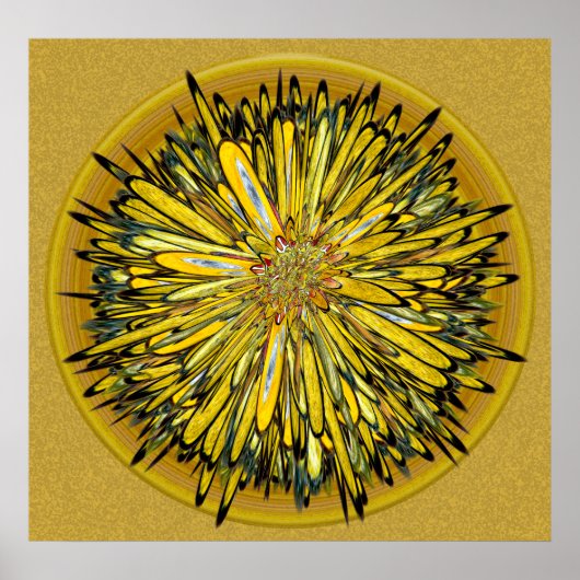Poster Billy Jean — Disque Floral (Devant)