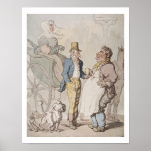 Poster Billy mince, voyageurs prenant le rafraîchissement