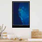 Poster Bimini Island Bahamas Carte satellite spatiale (Cuisine)