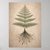 Poster Binary Botany - Art abstrait codage et nature (Devant)