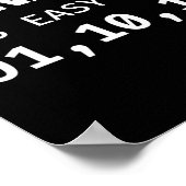 Poster Binary Est Aussi Facile Que 01, 10, 11 Programmer  (Coin)