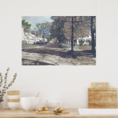 Poster Bingham, Maine - Scène d'automne sur Main Street (Cuisine)