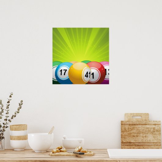 Poster Bingo Balls (Cuisine)
