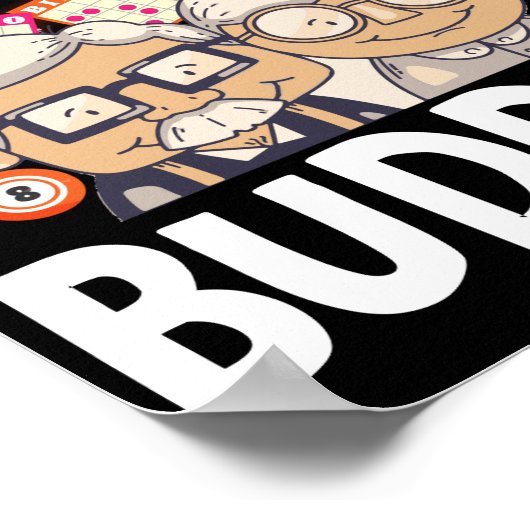 Poster Bingo Buddies Funny Lucky Gambling (Coin)