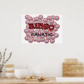 Poster Bingo "Name" over Bingo Balls (Cuisine)