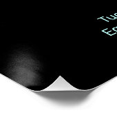 Poster Bingo Night Neon Line Art personnalisable (Coin)