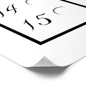 Poster Bingo Scoreboard 75 - Jeux de gravité zéro (2,5 po (Coin)