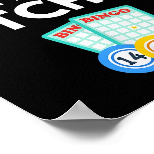 Poster Bingo Time Es Funny Bingo Player Game Lover Gift H (Coin)