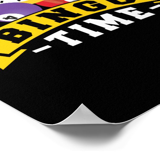 Poster Bingo Time Funny Lucky Gambling (Coin)