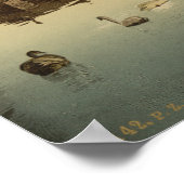 Poster Binnenhof à travers le Hofvijver, La Haye (Coin)