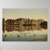 Poster Binnenhof à travers le Hofvijver, La Haye (Devant)