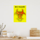 Poster Bio Hazard Funny Imprimer l'affiche Humour (Cuisine)