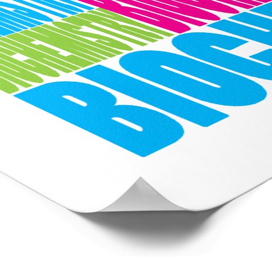 Poster Biochimie colorée (Coin)