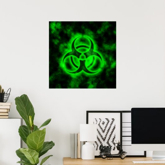 Poster Biodangerosité verte (Bureau à domicile)