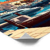 Poster Biograd na moru Croatie voyage vintage (Coin)