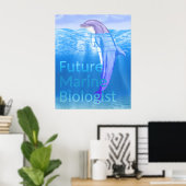 Poster Biologiste marin futur (Bureau à domicile)
