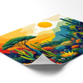 Poster Biome de Caatinga brésilienne du désert (Coin)