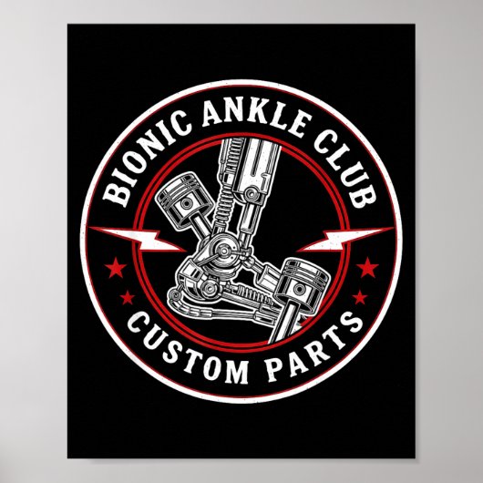 Poster Bionic Ankle Replacement Recovery Bionic Ankle Sur (Devant)