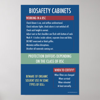 Poster Biosafety Cabinet Safety