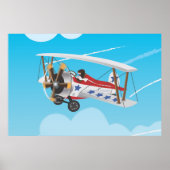 Poster biplane (Devant)