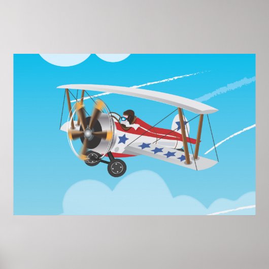 Poster biplane (Devant)