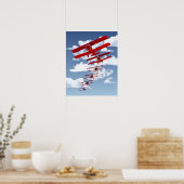 Poster Biplane rétro (Cuisine)