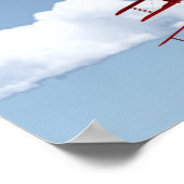 Poster Biplane rétro (Coin)