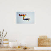 Poster Biplans anciens en vol (Cuisine)