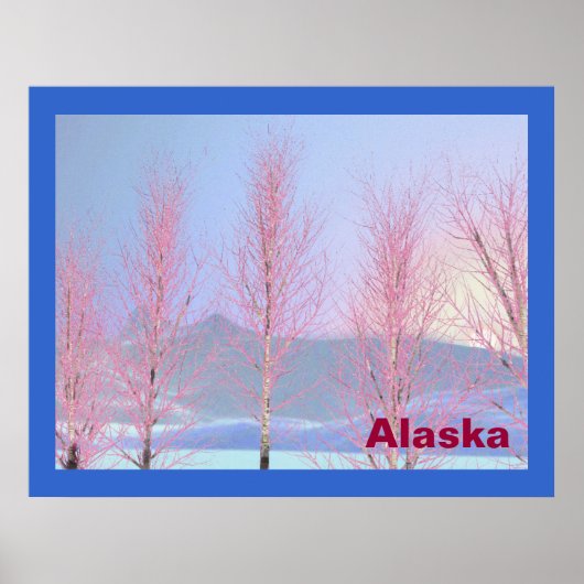 Poster Birch à la crème de framboise (Devant)