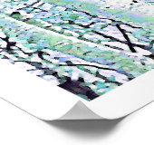 Poster Birch d'hiver (Coin)