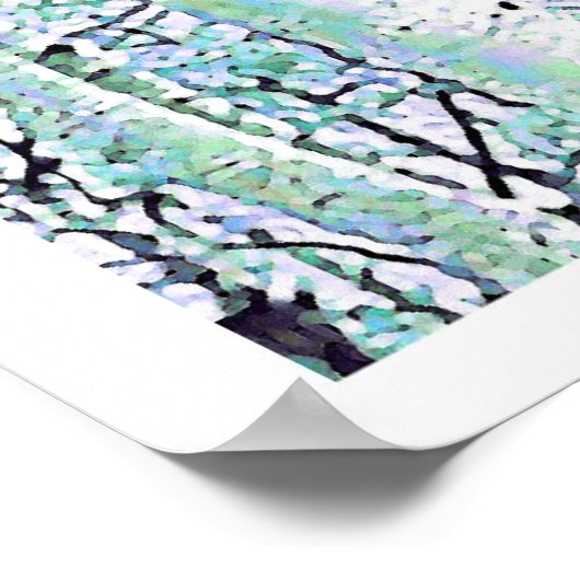 Poster Birch d'hiver (Coin)